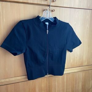 Otos zip up workout top NWOT